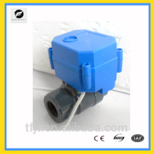 female thread CWX-60P dn15 dn20 2 way upvc electric pvc ball valve for water pipement